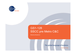 GS1-128 SSCC pre Metro C&C