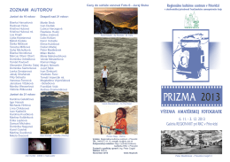 Bulletin Prizma 2013 - Regionálne kultúrne centrum v Prievidzi