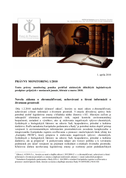 Právny monitoring 1-2010 - futej-sk