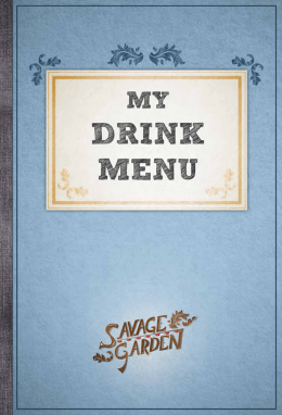 My drink menu and My coffee book
