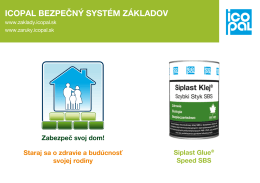 Siplast Glue ® Speed SBS