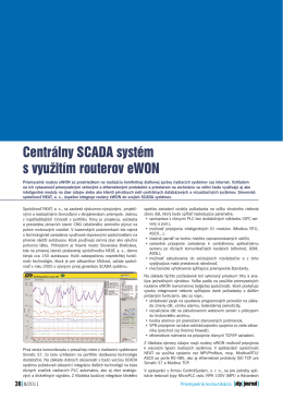 Centrálny SCADA systém s využitím routerov eWON