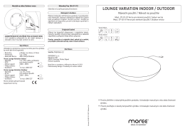 LOUNGE VARIATION INDOOR / OUTDOOR