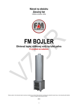 FM Bojler 90l - 105l s vývodom do suterenu - PS