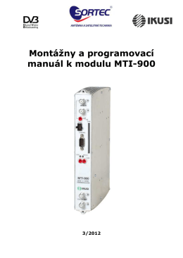MTI-900 - Sortec Elektronic s.r.o.