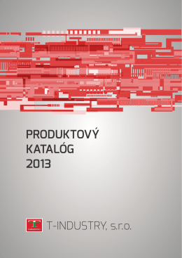 PRODUKTOVÝ KATALÓG 2013 - T