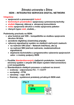 ISDN_2010 - Žilinská univerzita