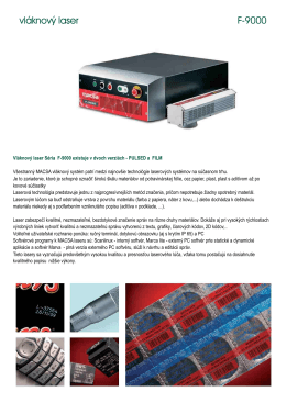 vláknový laser F-9000 vláknový laser F-9000