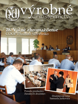 28. Valné zhromaždenie - coop produkt slovensko