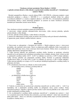 VZN č. 10/2011 o spôsobe určenia úhrad a výške úhrady