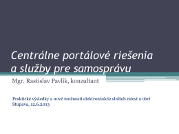 Prednáška- PDF - portal.eGov.sk