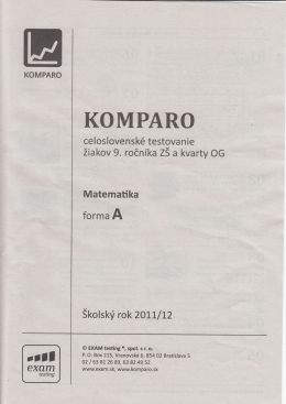 Komparo 9 - 2011/2012