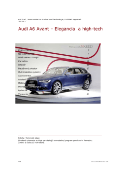 artid=36;Audi A6 Avant – Elegancia a high