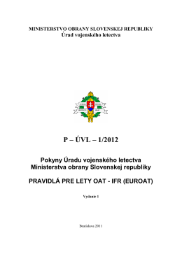 P – ÚVL – 1/2012 - ÚVL MO SR Bratislava