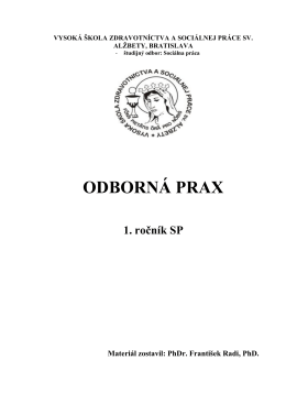 ODBORNÁ PRAX - socprac8.sk