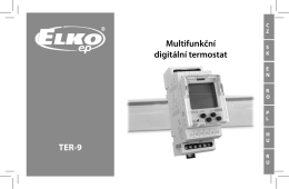 TER-9 Multifunkční digitální termostat