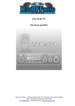 Vysielačka CB TTI 771.docx