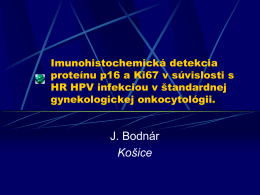 Imonocytochemický dôkaz infekcie HPV - HIS-DG