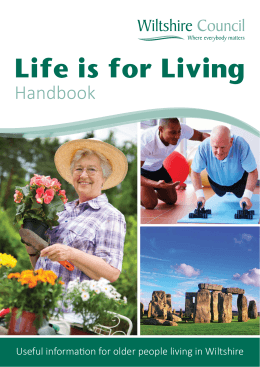 Life is for Living - Wiltshire Council