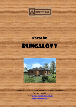 Katalóg bungalovy