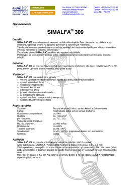 SIMALFA 309 - ALFA Klebstoffe