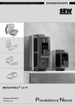 MOVITRAC LT P / Návod na použitie / 2007-09 - SEW