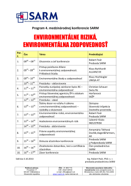 environmentálne riziká, environmentálna zodpovednosť
