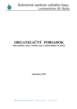 02 Organizačný poriadok 2013