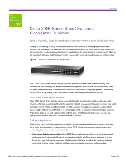 Cisco 200E Series Smart Switches