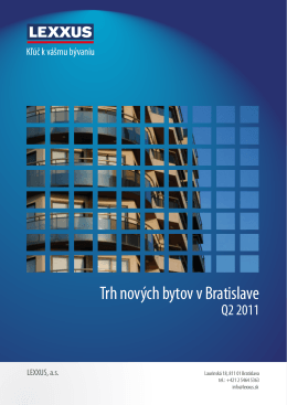 Trh nových bytov v Bratislave