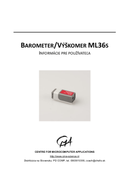 BAROMETER/VÝŠKOMER ML36S