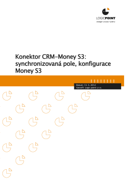 Konektor CRM-Money S3: synchronizovaná pole