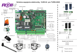 Schéma zapojenia elektroniky CUW-24 pre TURN-2020