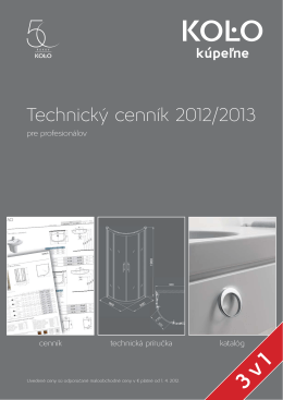 Technický cenník 2012/2013