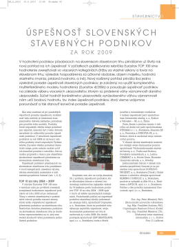 úspešnosť slovenských stavebných podnikov - 4