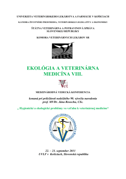 Ekológia a veterinárna medicína VIII. Program.pdf