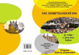 © LAGARTO s.r.o., 2012 - Slovenská diabetologická spoločnosť
