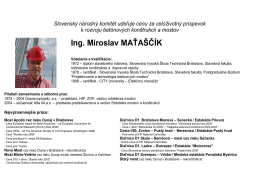 Ing. Miroslav Maťaščík