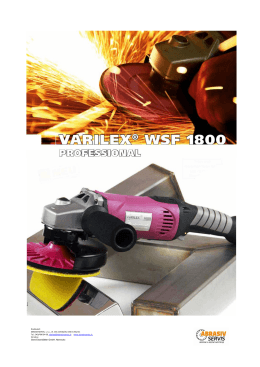 Varilex WSF 1800 - ABRASIVSERVIS sro