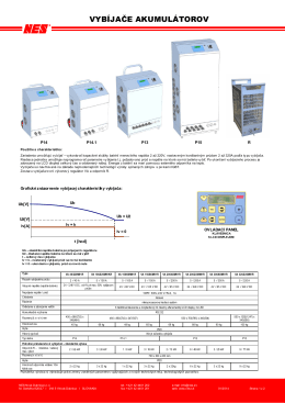 VYBÍJAČE AKUMULÁTOROV - NES Nová Dubnica sro