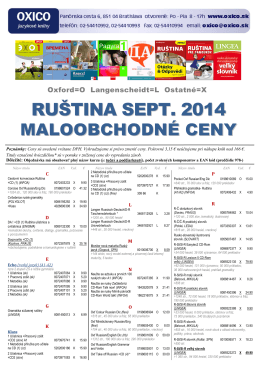 Ruština - cenník MOC 2014 [pdf]