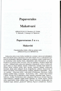 Papaverales Makotvaré