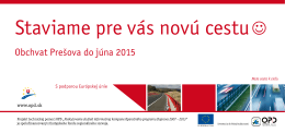 Obchvat Prešova do júna 2015