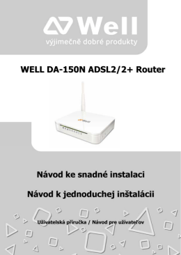 WELL DA-150N ADSL2/2+ Router
