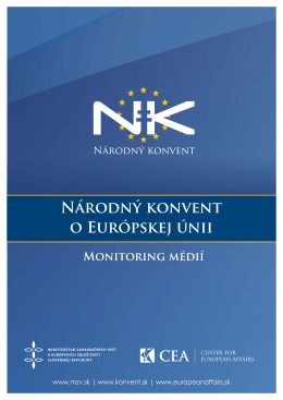 NK Monitoring médií - europeanaffairs.sk