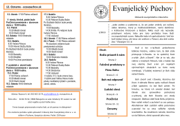 časopis Evanjelický Púchov 1/2013