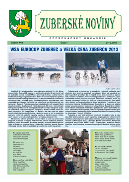 Zuberské noviny 1/2013 Formát PDF