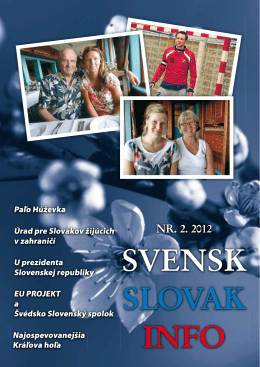NR. 2. 2012 - Švédsko Slovenský spolok