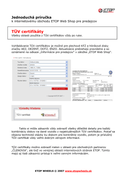 TÜV certifikáty