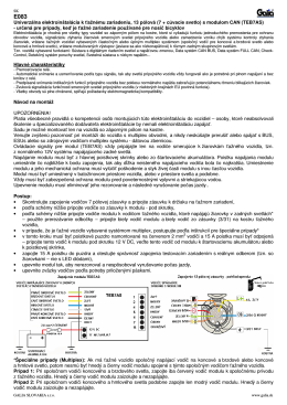 Návod E083 SK/EN.pdf - Ťažné zariadenia GALIA